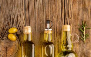 Olive oil bottles